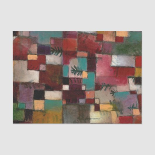 Red GreenとViolet-Yellowのリズム、Paul Klee Art 薄葉紙 (正面)