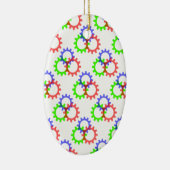 Red, Green and Blue Gears セラミックオーナメント (右)