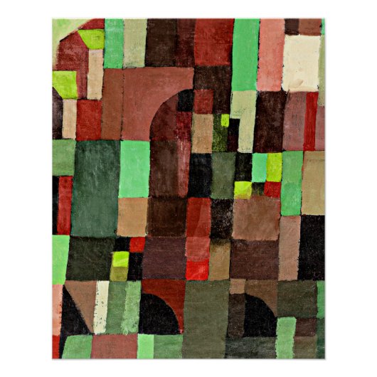 Red, Green and Violet-Yellow Rhythms, ポスター (正面)