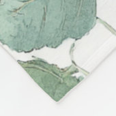 Red Green Apple Fruit Pattern Watercolor Rustic  フリースブランケット (角)