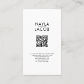 Red Green Apple Fruit Pattern Watercolor Rustic 名刺 (裏面)