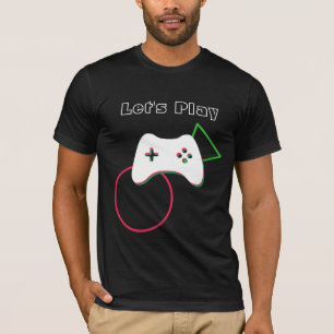 Red & Green Artのビデオゲー遊ムコントローラー Tシャツ