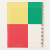 Red Green Blue Bold Year Color Block Planner プランナー手帳 (裏面)
