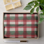 Red Green Buffalo Plaid Christmas 薄葉紙 (ギフト)