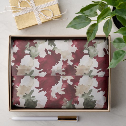 Red Green Camo Birthday 薄葉紙 (ギフト)