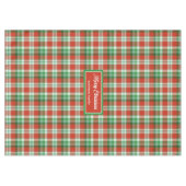 Red Green Checkered Tablecloth Traditional Style テーブルクロス (正面(横))