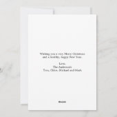 Red Green Christmas Holiday Gnome Greeting Card シーズンカード (裏面)