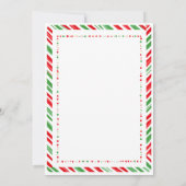 Red & Green Christmas New Home Housewarming Party 招待状 (裏面)