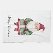 Red Green Christmas Santa Claus キッチンタオル (横)