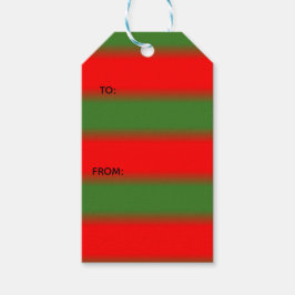 Red & Green Classic Christmas Gift Tags ギフトタグ