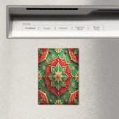 Red Green Decorative Christmas Holiday Magnet マグネット (インサイチュ (食洗機))
