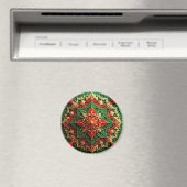 Red Green Decorative Christmas Holiday Magnet マグネット (インサイチュ (食洗機))