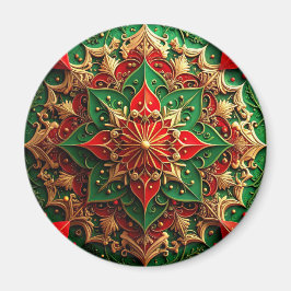 Red Green Decorative Christmas Holiday Magnet マグネット