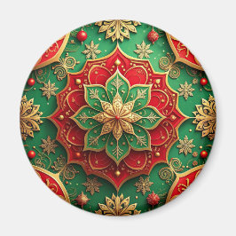 Red Green Decorative Christmas Holiday Magnet マグネット