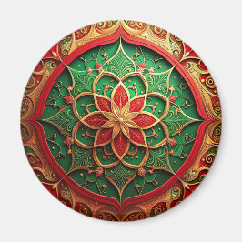 Red Green Decorative Christmas Holiday Magnet マグネット