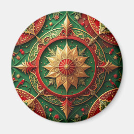 Red Green Decorative Christmas Holiday Magnet マグネット