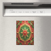 Red Green Decorative Christmas Holiday Magnet マグネット (インサイチュ (食洗機))