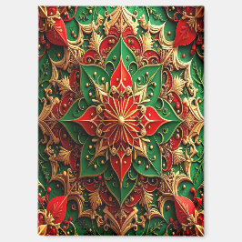 Red Green Decorative Christmas Holiday Magnet マグネット