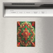 Red Green Decorative Christmas Holiday Magnet マグネット (インサイチュ (食洗機))