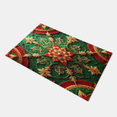 Red Green Decorative Holiday Doormat ドアマット (アングル)