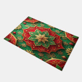 Red Green Decorative Holiday Doormat ドアマット (アングル)
