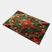 Red Green Decorative Holiday Doormat ドアマット (アングル)