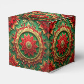 Red Green Decorative Holiday Favor Box フェイバーボックス (裏面サイド)