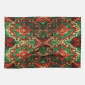 Red Green Decorative Holiday Kitchen Towel キッチンタオル (横)