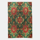 Red Green Decorative Holiday Kitchen Towel キッチンタオル (縦)