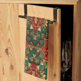 Red Green Decorative Holiday Kitchen Towel キッチンタオル