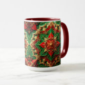 Red Green Decorative Holiday Mug マグカップ (正面右)