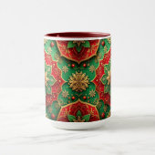 Red Green Decorative Holiday Mug マグカップ (中央)