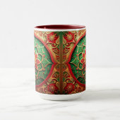 Red Green Decorative Holiday Mug マグカップ (中央)