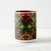 Red Green Decorative Holiday Mug マグカップ (中央)