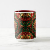 Red Green Decorative Holiday Mug マグカップ (中央)