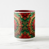 Red Green Decorative Holiday Mug マグカップ (中央)