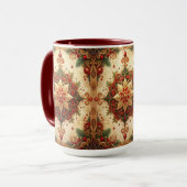 Red Green Decorative Holiday Mug マグカップ (正面左)