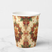Red Green Decorative Holiday Paper Cups 紙コップ (右)