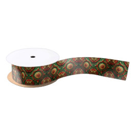 Red Green Decorative Holiday Satin Ribbon サテンリボン