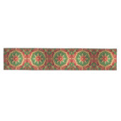 Red Green Decorative Holiday Table Runner ミディアムテーブルランナー (横)