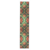 Red Green Decorative Holiday Table Runner ミディアムテーブルランナー (正面)