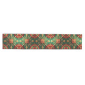Red Green Decorative Holiday Table Runner ミディアムテーブルランナー (横)