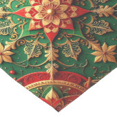 Red Green Decorative Holiday Table Runner ミディアムテーブルランナー (コーナー)