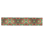 Red Green Decorative Holiday Table Runner ミディアムテーブルランナー (横)