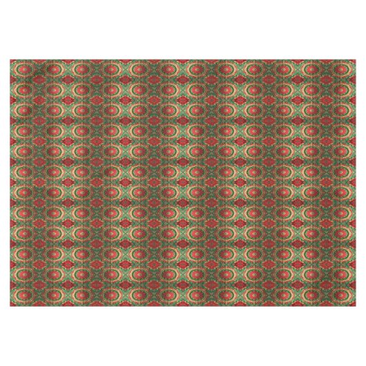 Red Green Decorative Holiday Tablecloth テーブルクロス (正面(横))