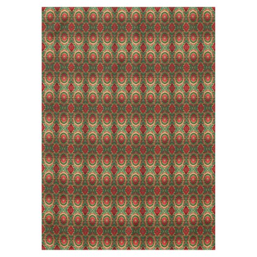 Red Green Decorative Holiday Tablecloth テーブルクロス (正面)