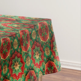 Red Green Decorative Holiday Tablecloth テーブルクロス