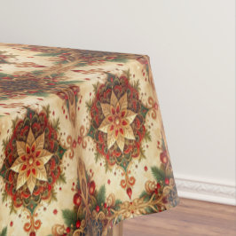 Red Green Decorative Holiday Tablecloth テーブルクロス