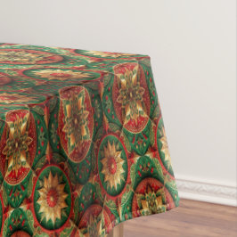 Red Green Decorative Holiday Tablecloth テーブルクロス