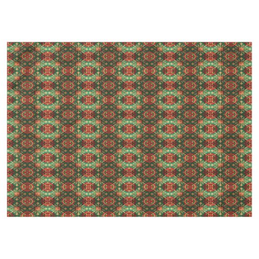 Red Green Decorative Holiday Tablecloth テーブルクロス (正面(横))